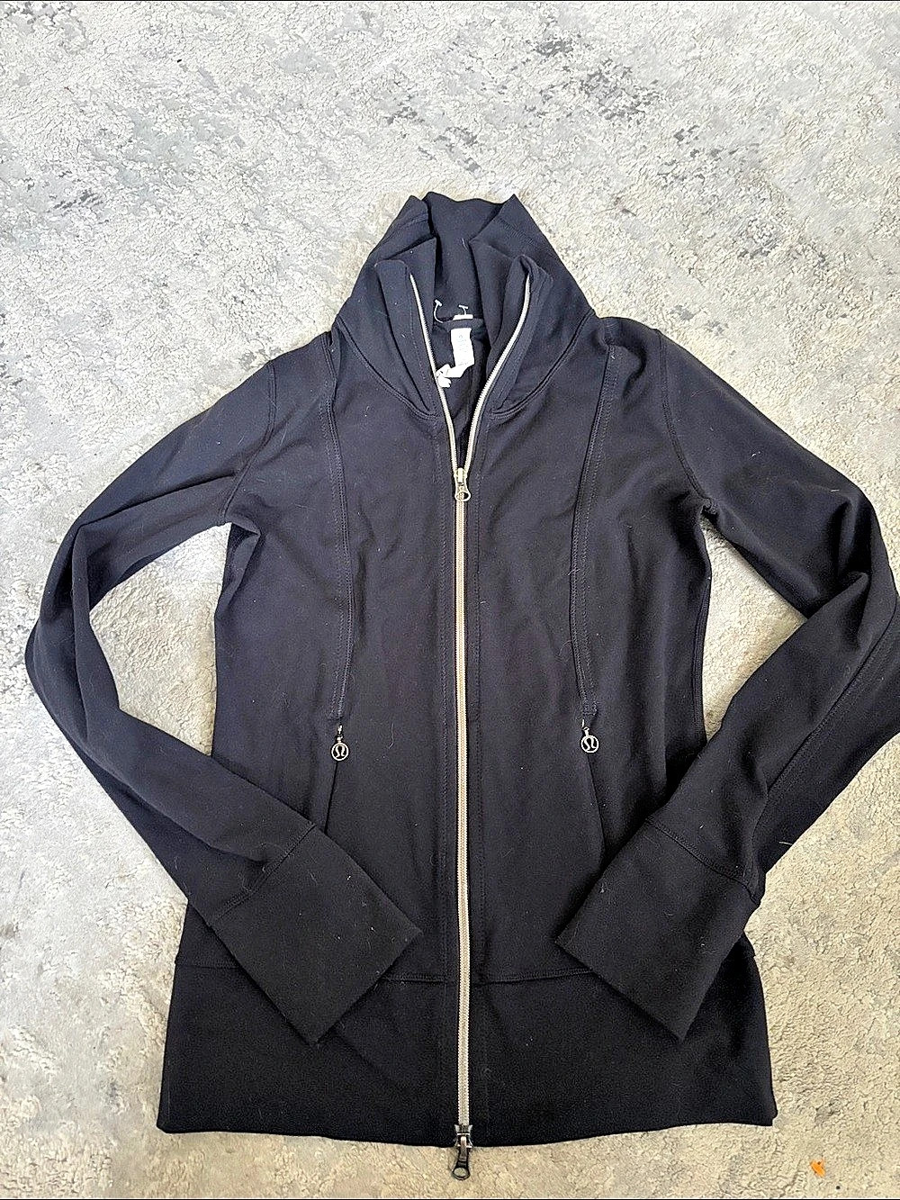 Lululemon Scuba Oversized Funnel-Neck Full Zip Black Jacket